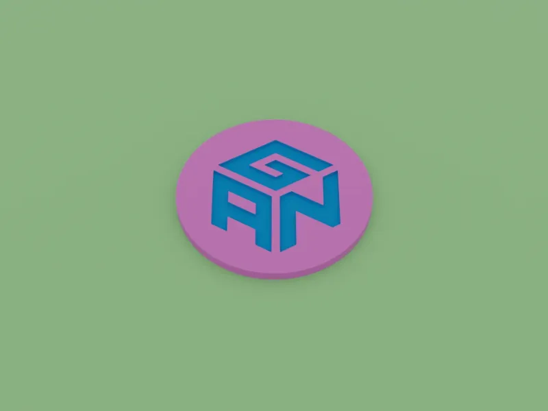 GAN logo coaster