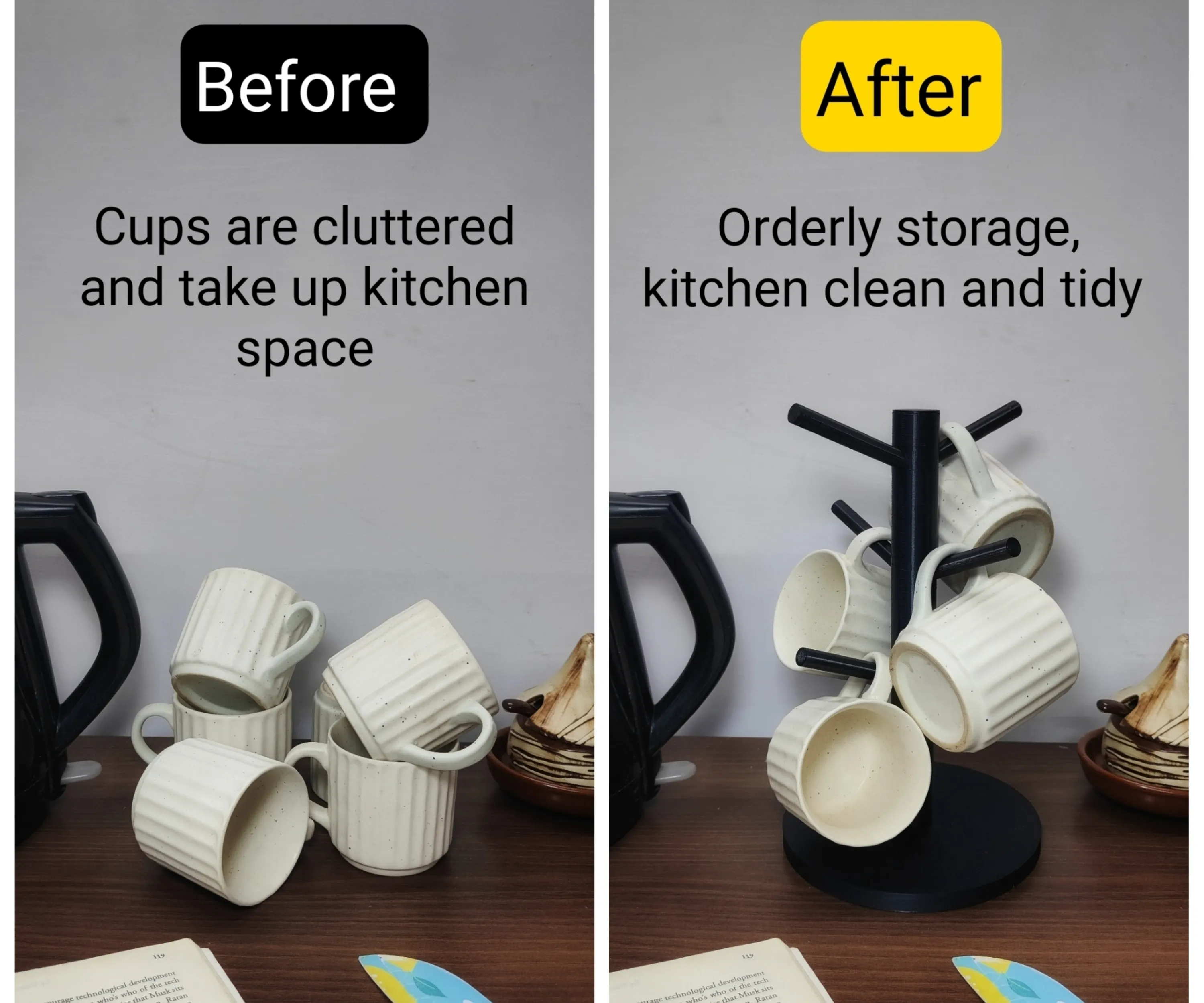DIY Cup Holder Tree- for your kitchen