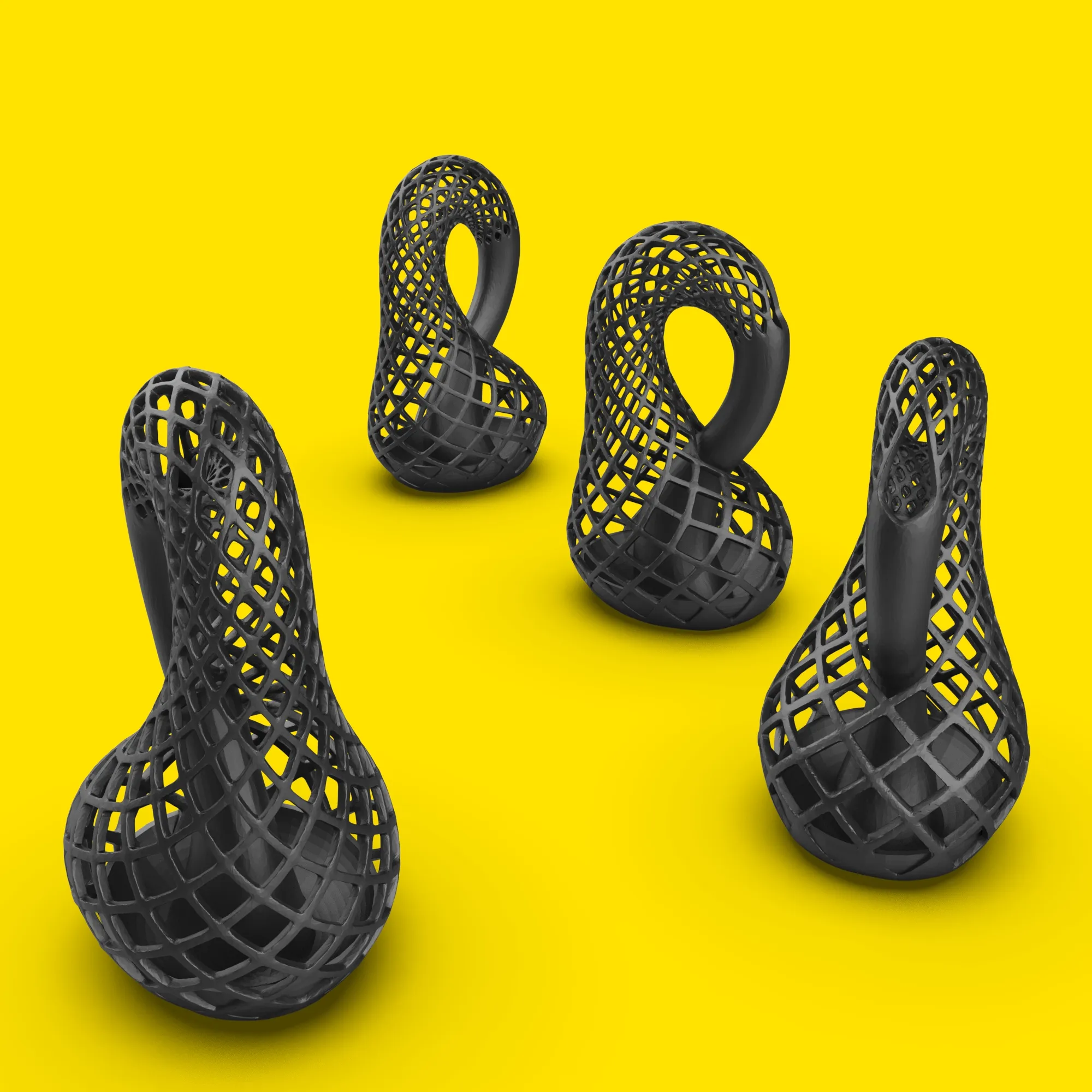 Klein Bottle Vase, Minimalist Floral Vase, Swan Style Pot