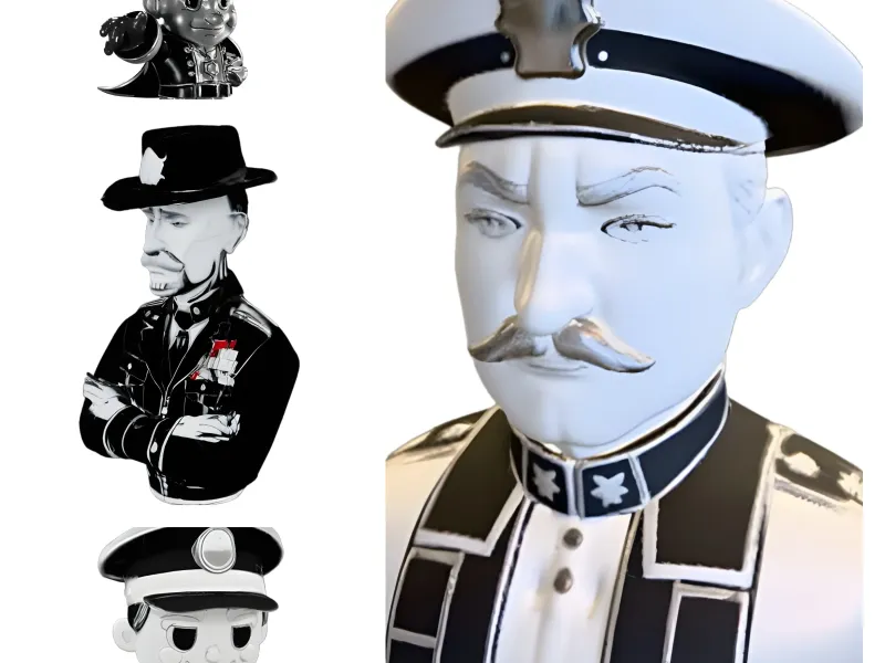 Retro-Polizei-Kollektion - Vintage-Strafverfolgungsserie