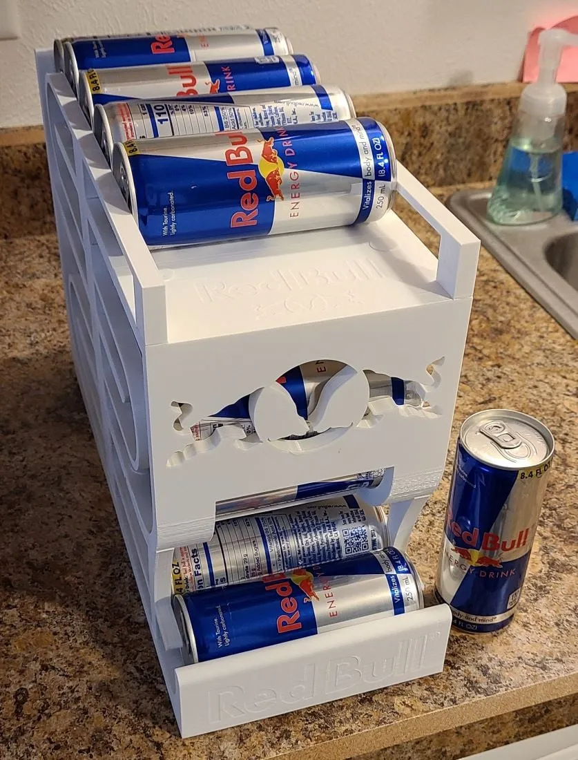 Red Bull 8.4oz Can Fridge Dispenser Rack by RBZL