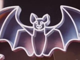 bat cookie cutter with extruder