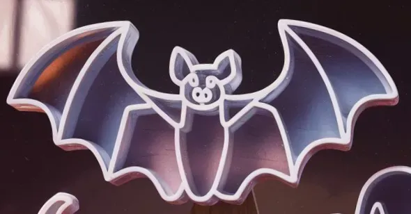 bat cookie cutter with extruder