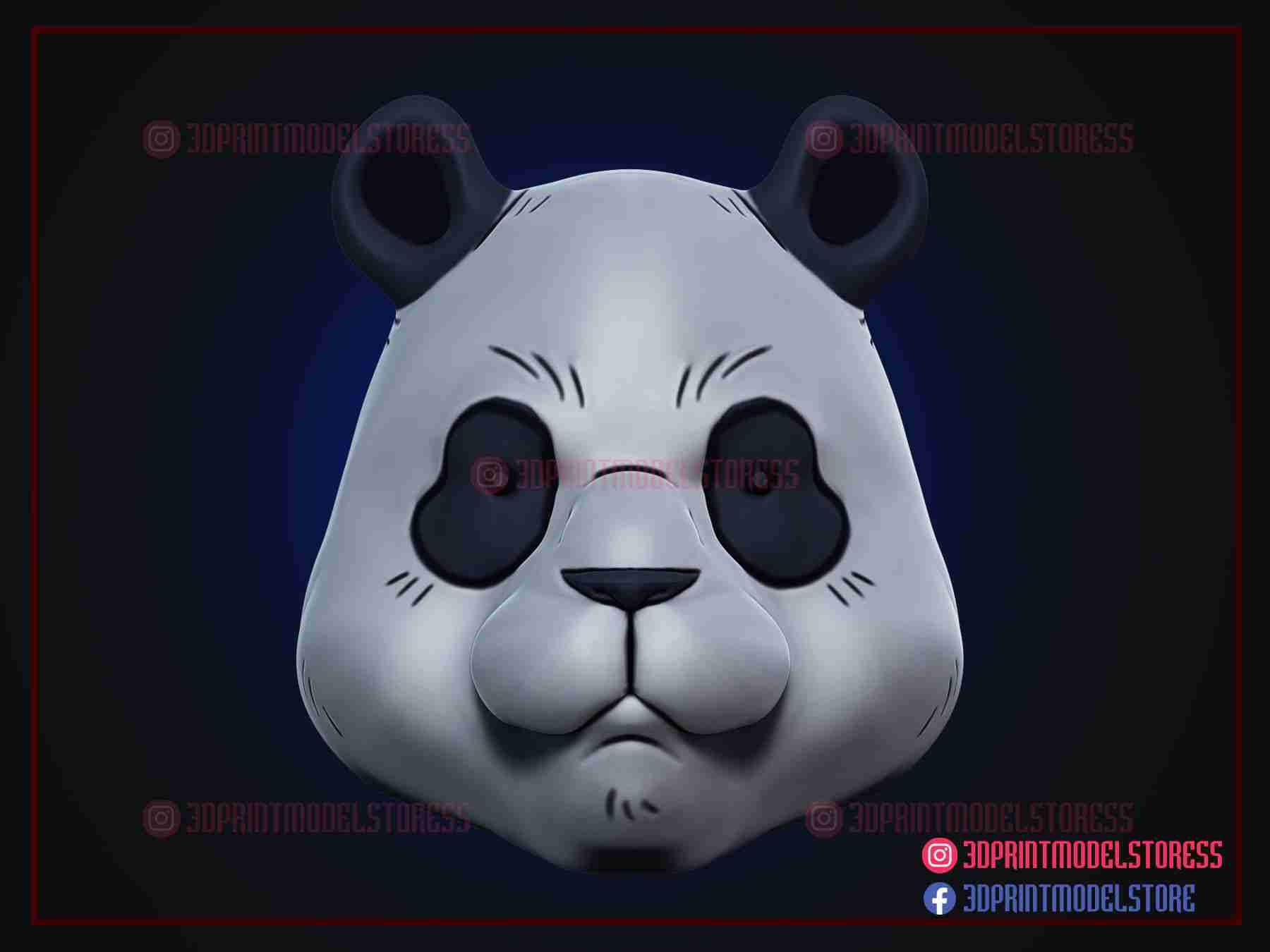 Jujutsu Kaisen Panda Helmet - Sorcery Fight Anime Cosplay | 3D модели  скачать | Creality Cloud