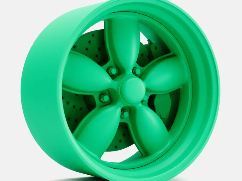 1/24 Scale, 15x8 American Racing Daisy Wheel and Brake