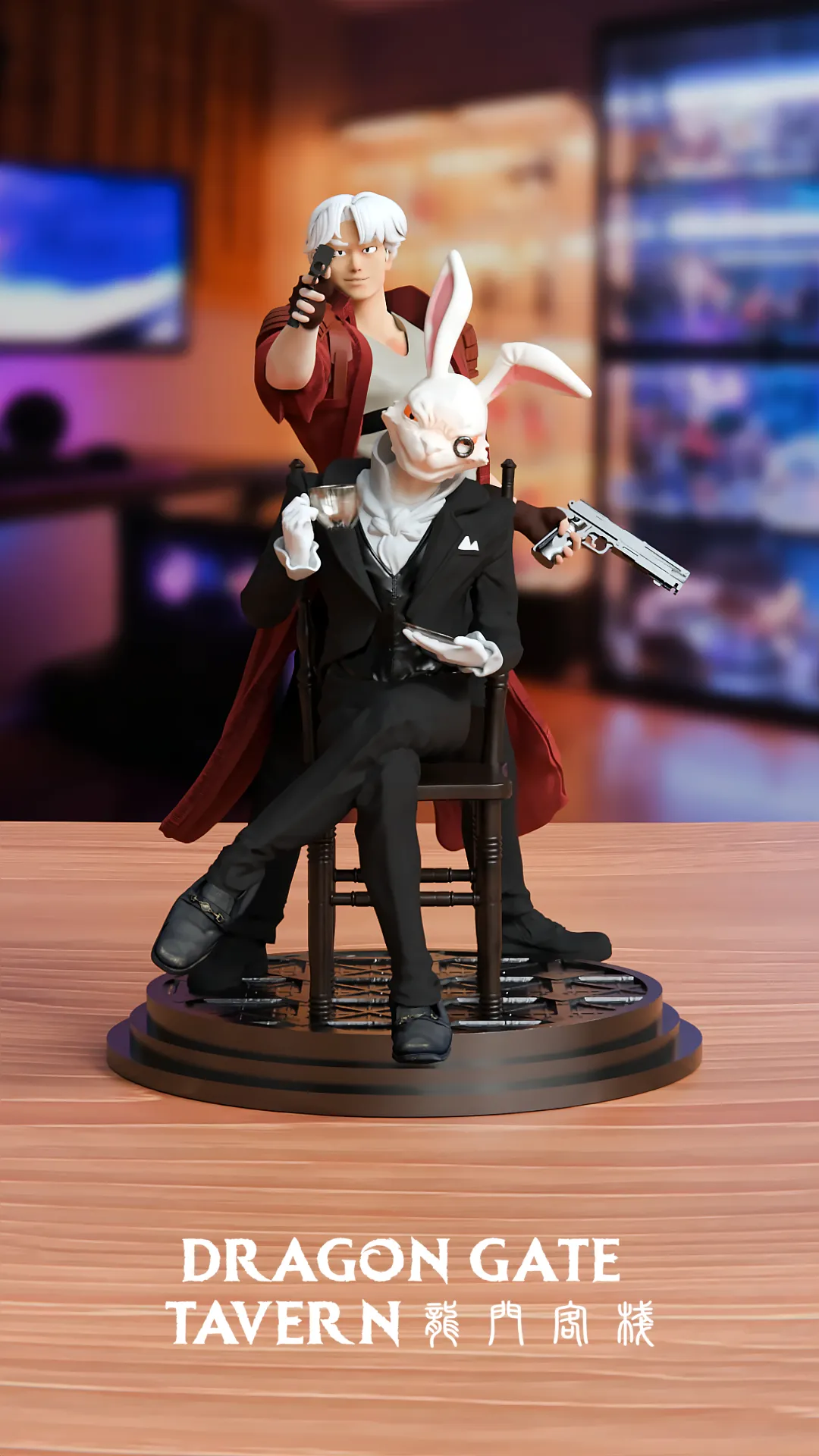 Devil May cry - Dante and white rabbit 3D 프린트용 STL 및 3MF 파일