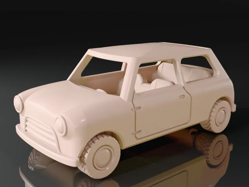 Mini Cooper 1965 Print-in-Place