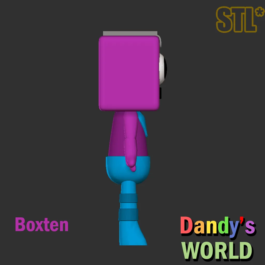 Dandy's World Boxten STL 3D Character Fanart