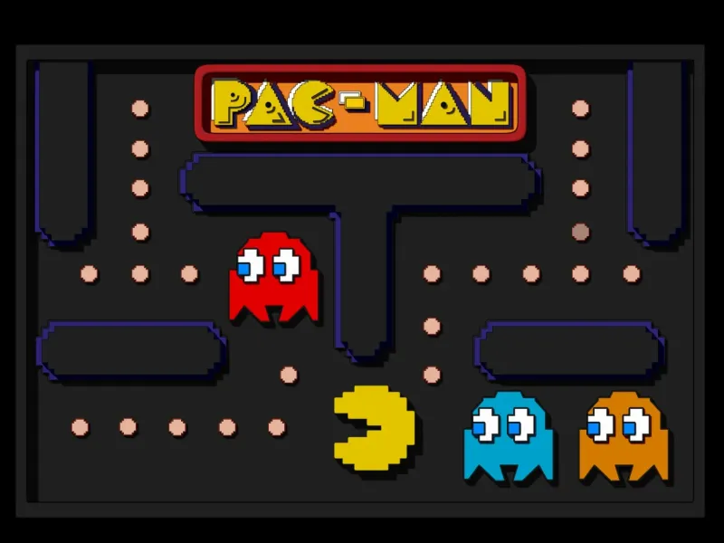 Pac-man frame art