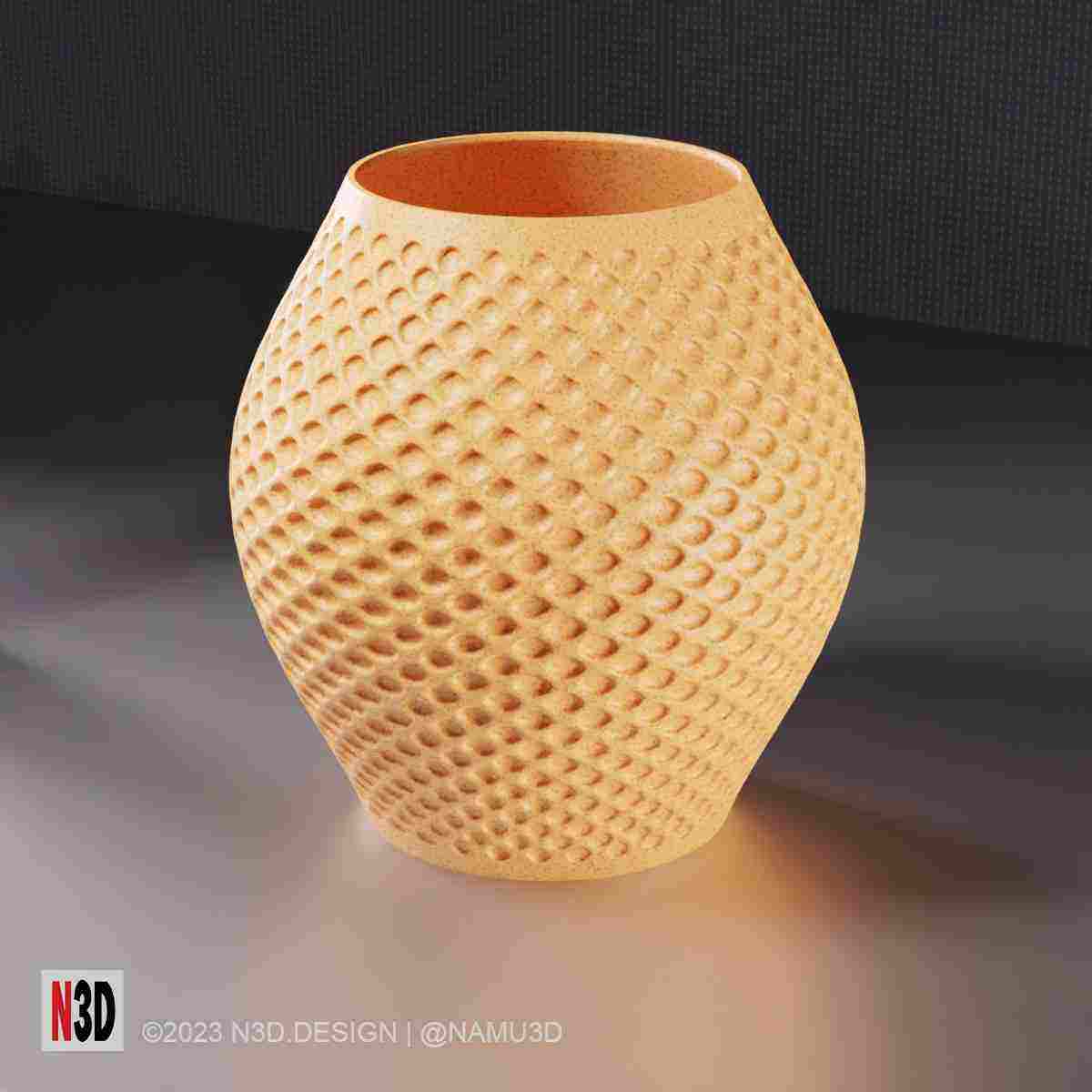 Vase 1006 - Waffle vase