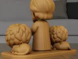 Chibi Daniel in the Lions Den 3D Print STL File-4