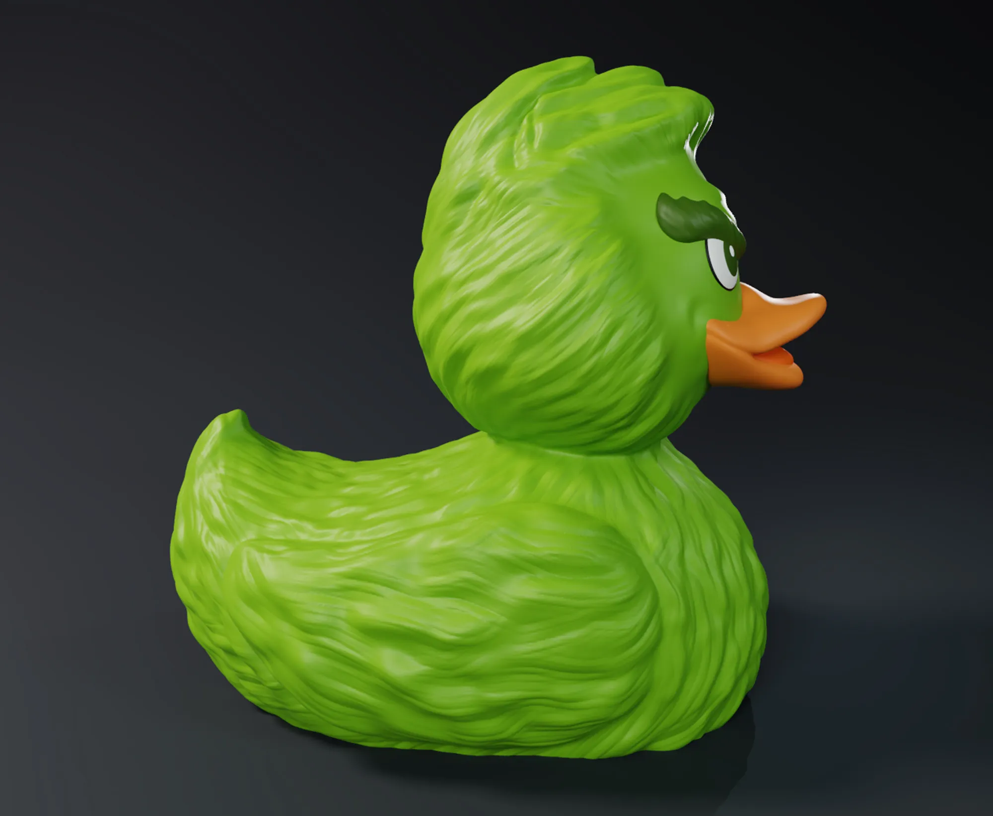 Cute Grinch Rubber Duck