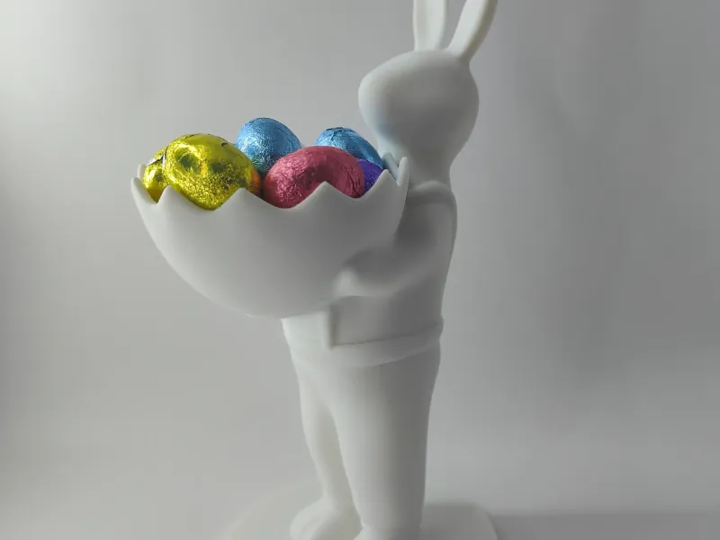 Gentleman Easter Bunny with Egg Basket