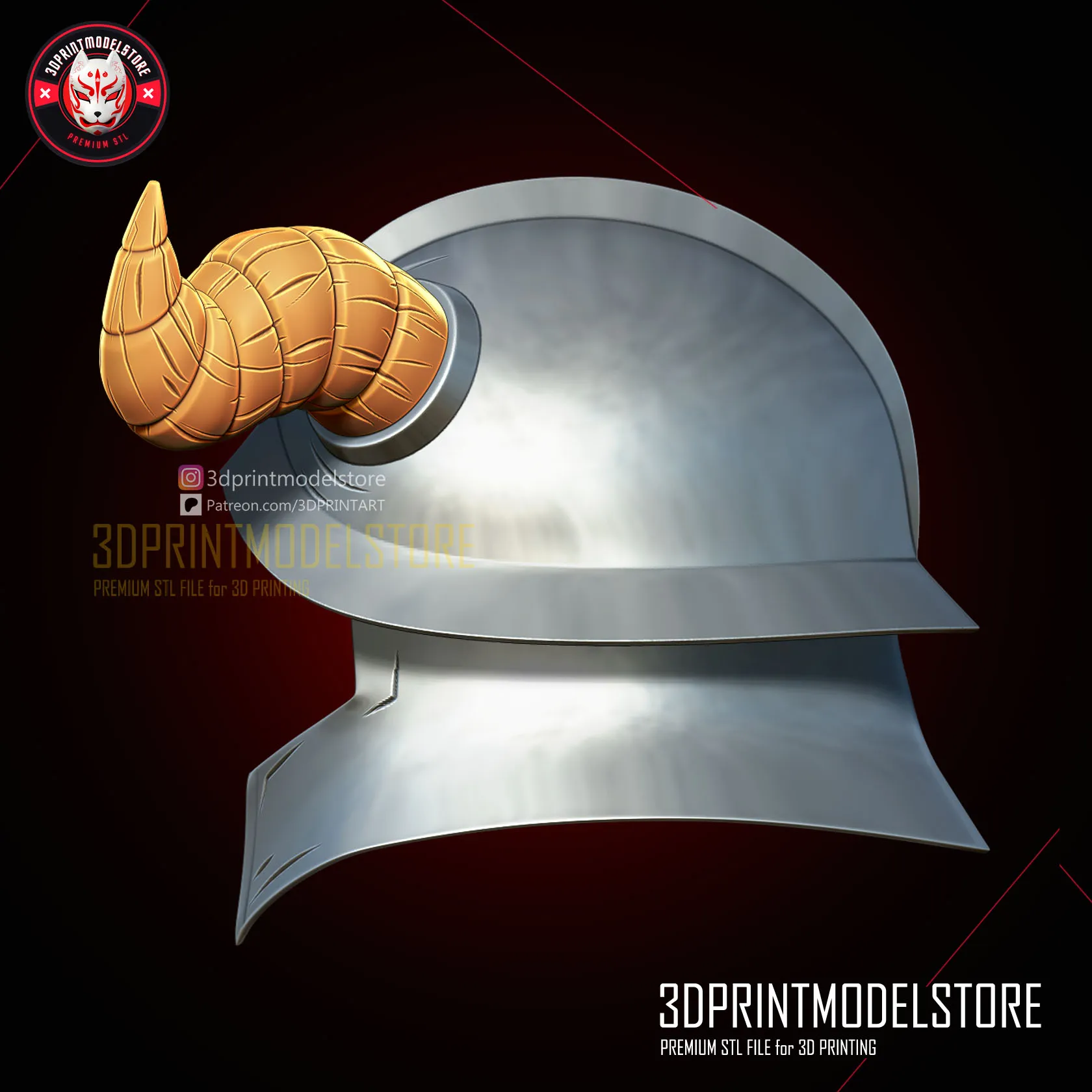 Senshi Helmet - Dungeon Meshi Delicious -Premium STL Cosplay