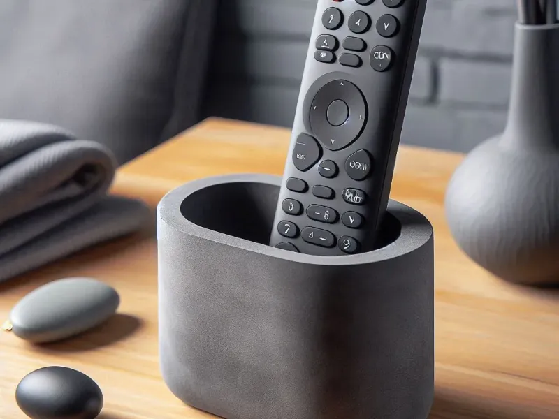Rounded Remote Control Holder – Perfect Spot for Your Remote