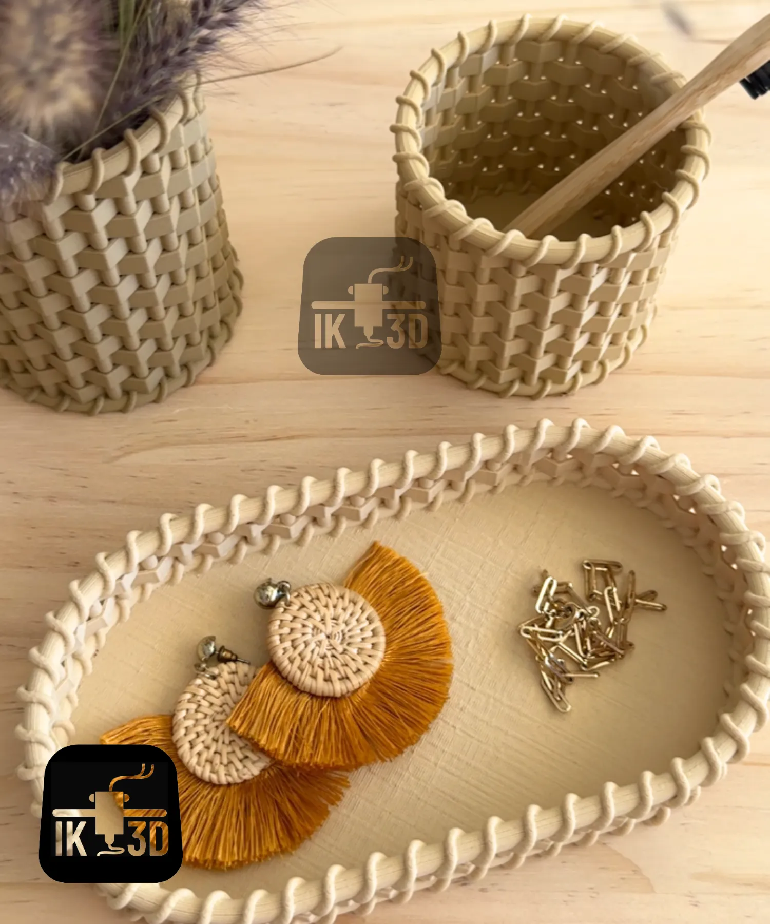 Wicker Container Set / No Supports