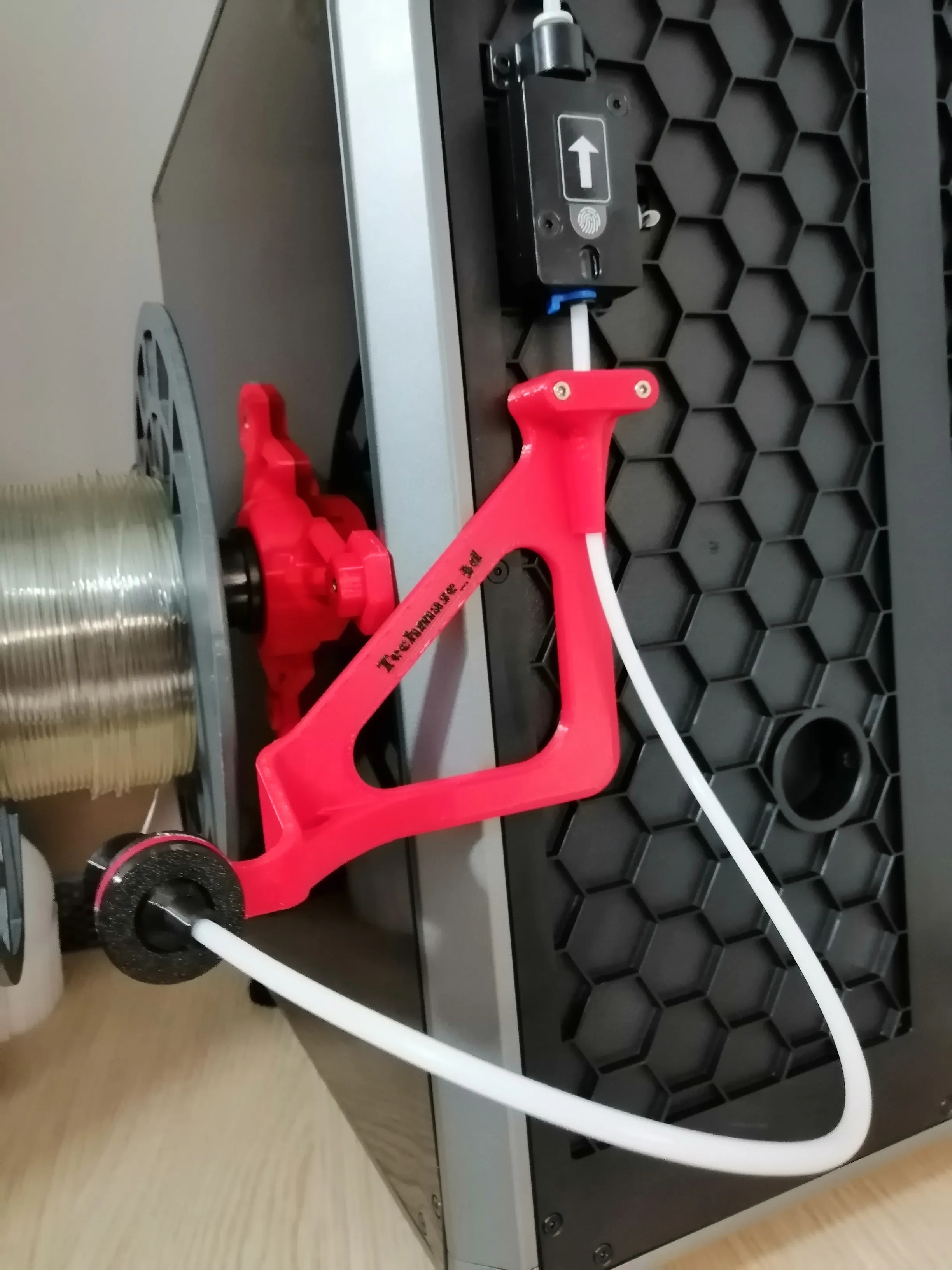 Creality K1C filament spool side support lane V2