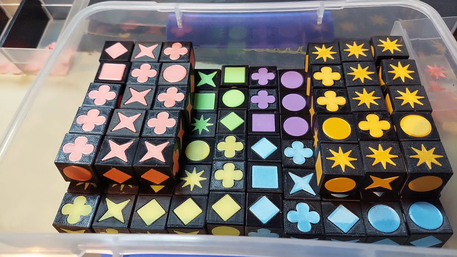 Cubos Qwirkle - Versão FDM - Preparados para K2-Plus