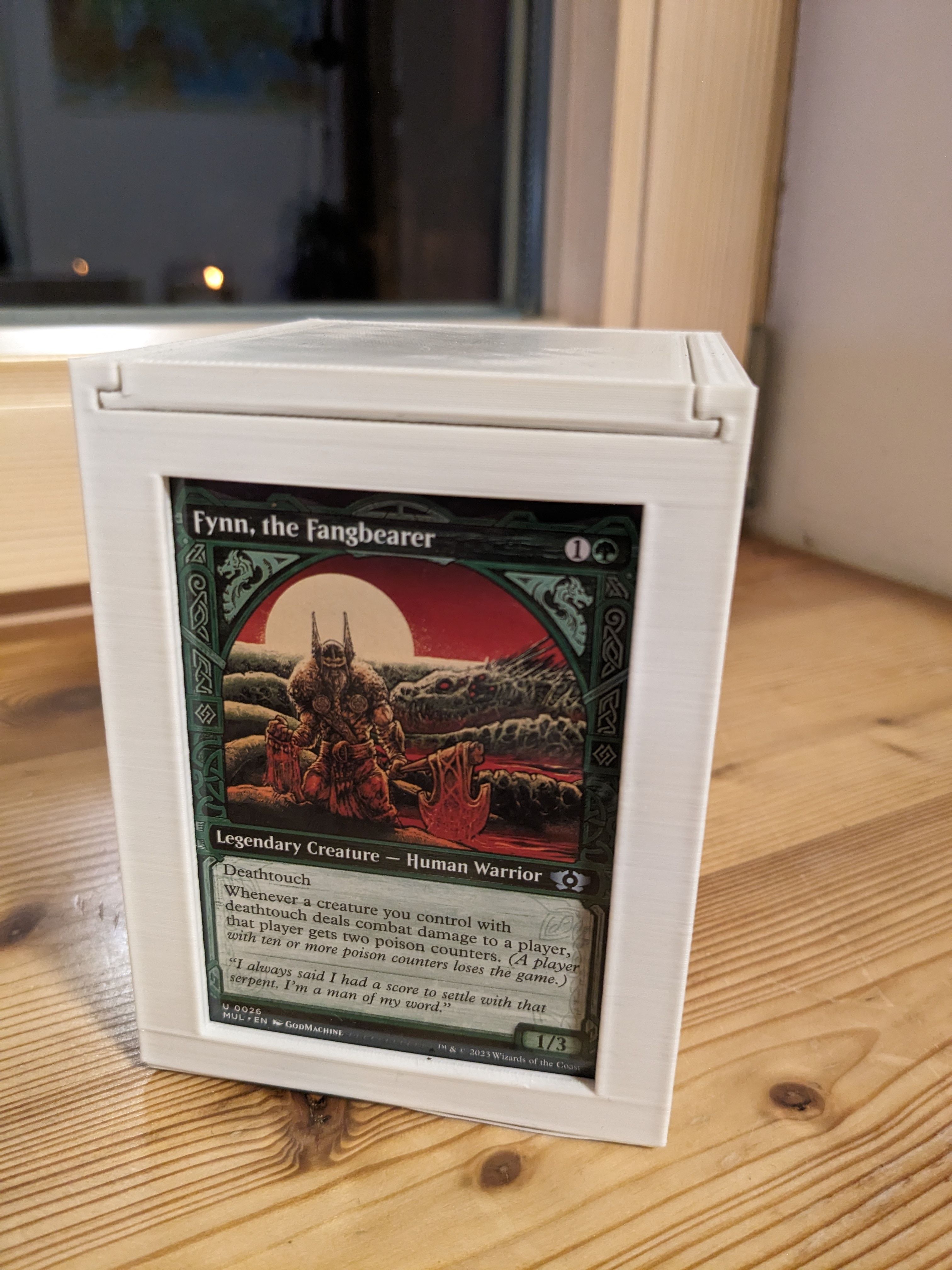 Mtg Commander Deck Box for sleeved cards | 3D models download ...