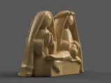 mini nativity sence for desk - table - tree-1
