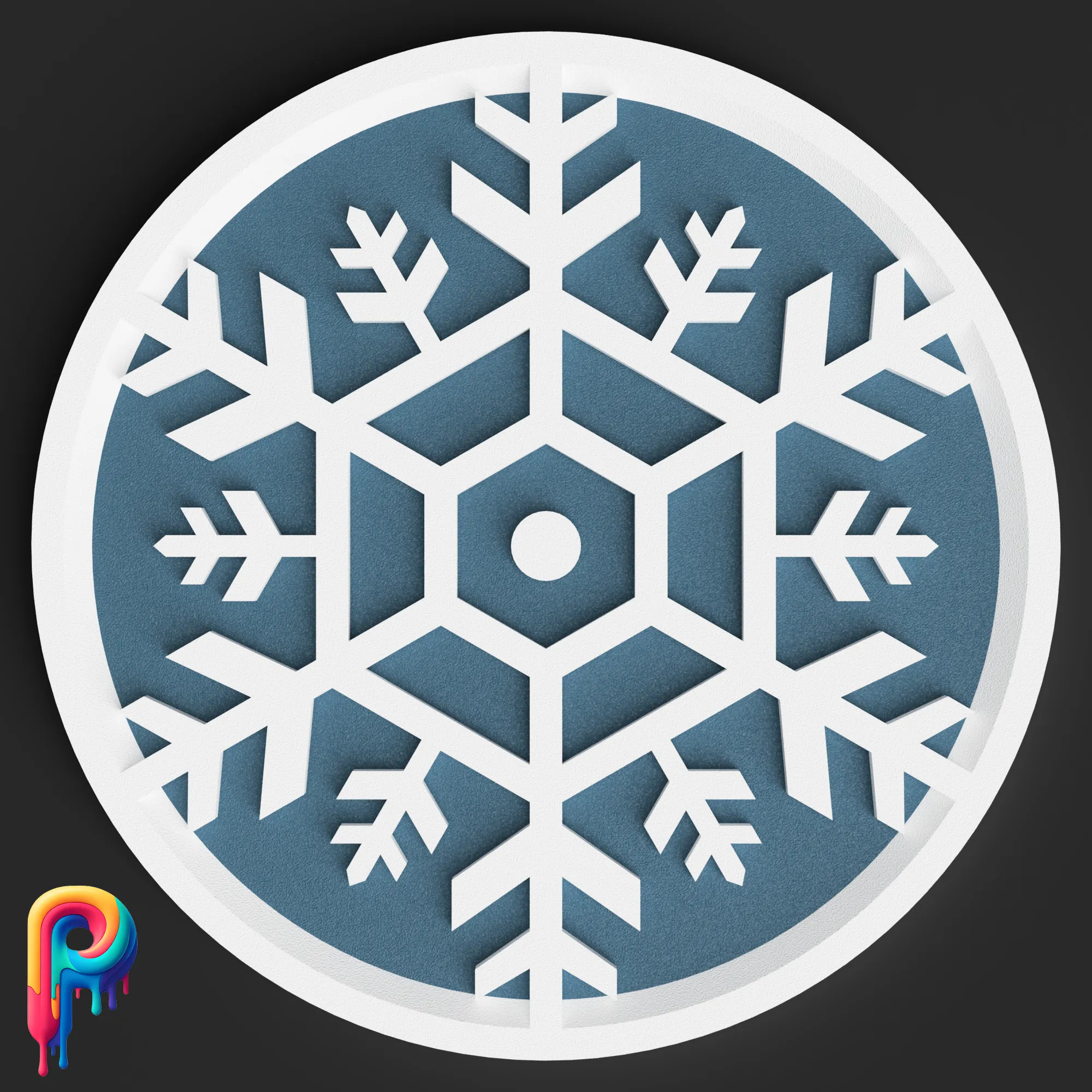 Snowflake Coasters by Polymeria