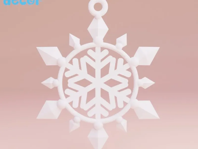 christmas tree decor snowflake seasonal idea