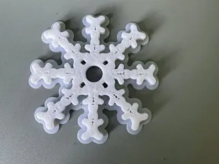 Snowflake gingerbread man fidget spinner