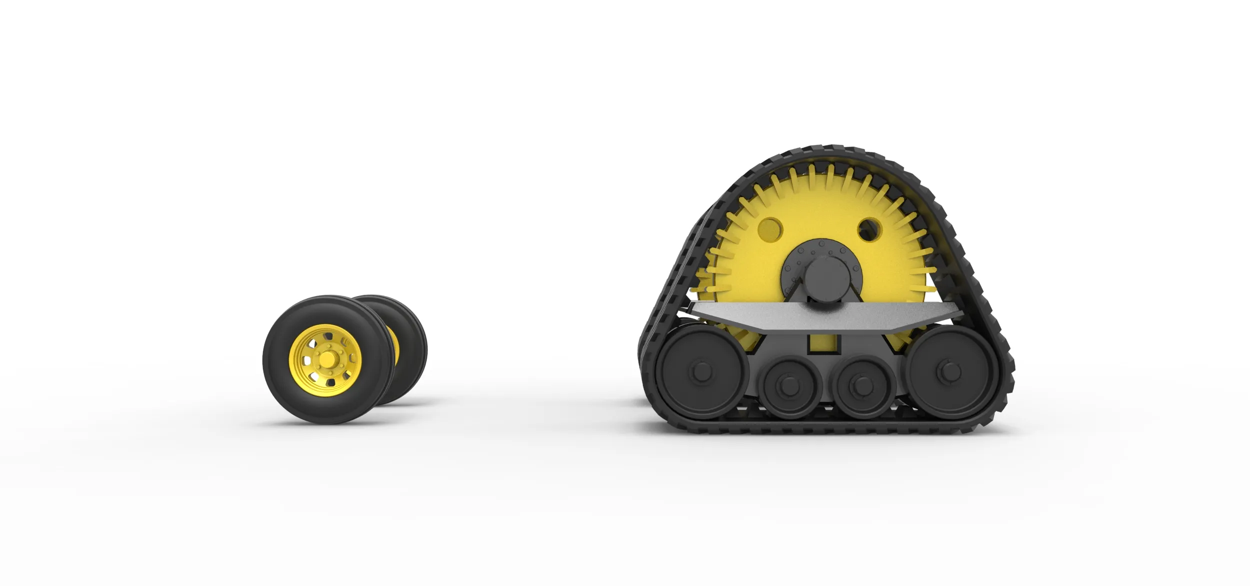 Wheel set of Pro Stock Pulling Tractor Version 2 Scale 1:25
