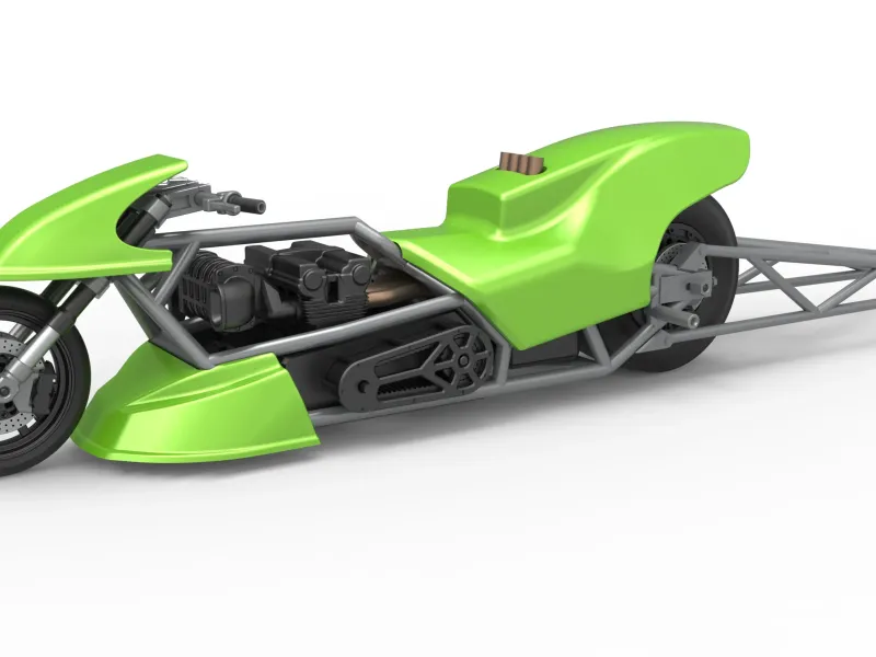 Top fuel dragster motorcycle Scale 1:25