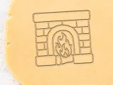Fireplace Cookie Cutter, Biscuit Cutter-0