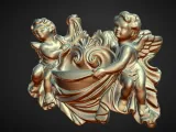 two cherubs wall decoration-3