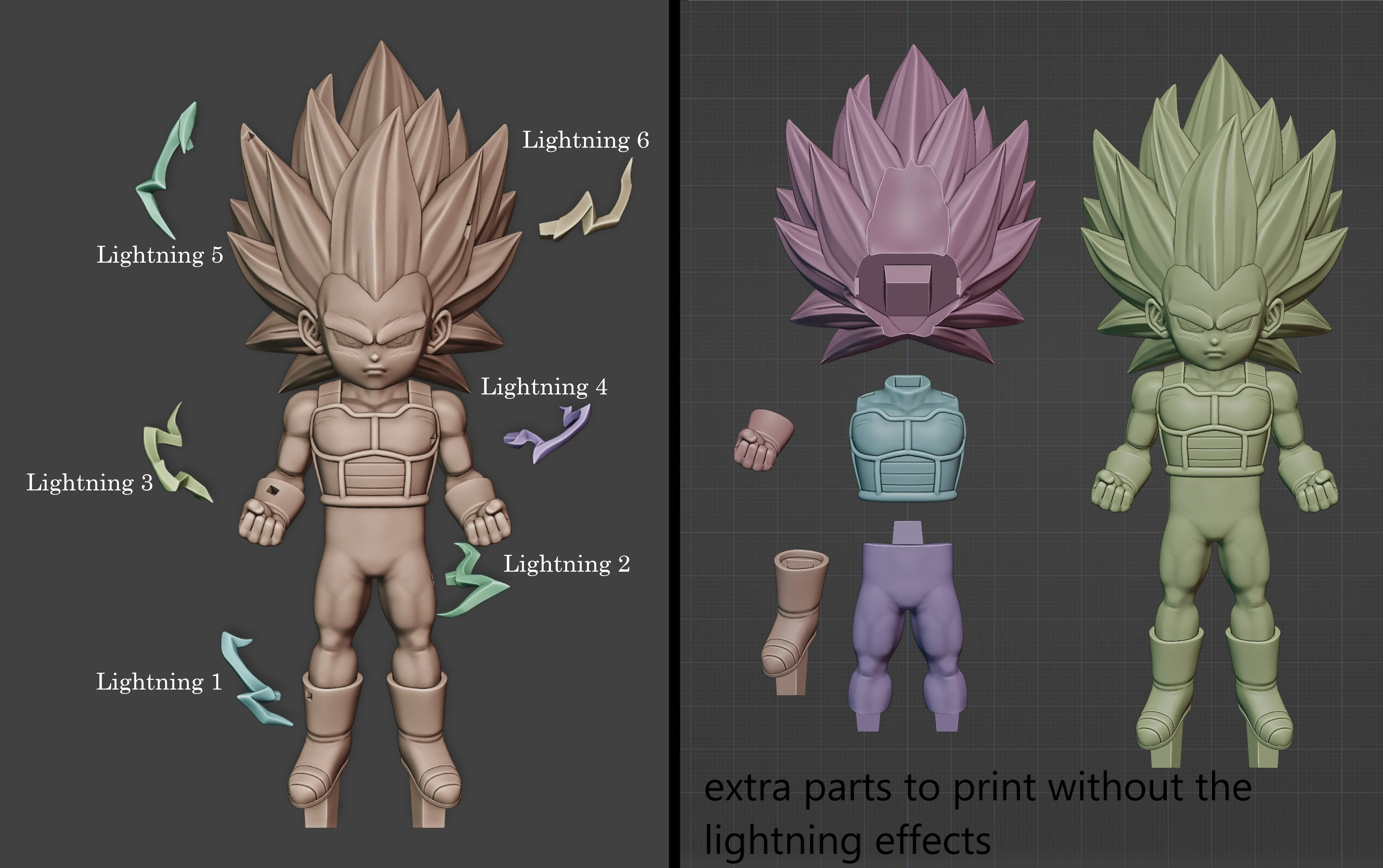 Vegeta Super Saiyan 3 / Dragon Ball Daima
