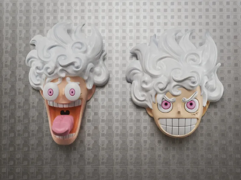 Luffy gear 5 - magnet head-