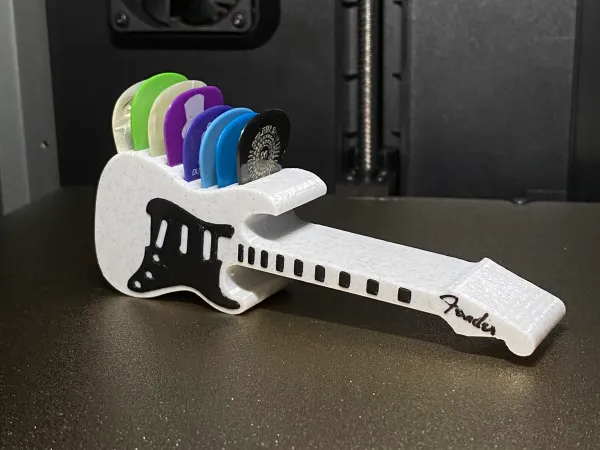 Guitar Pick Holder / Plectrum Holder - Fender Stratocaster