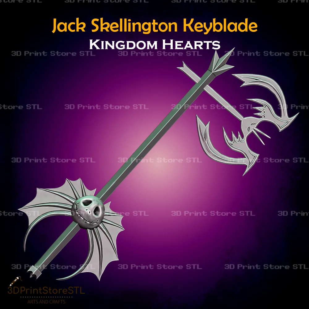 Jack Skellington Keyblade Cosplay Kingdom Hearts - STL File
