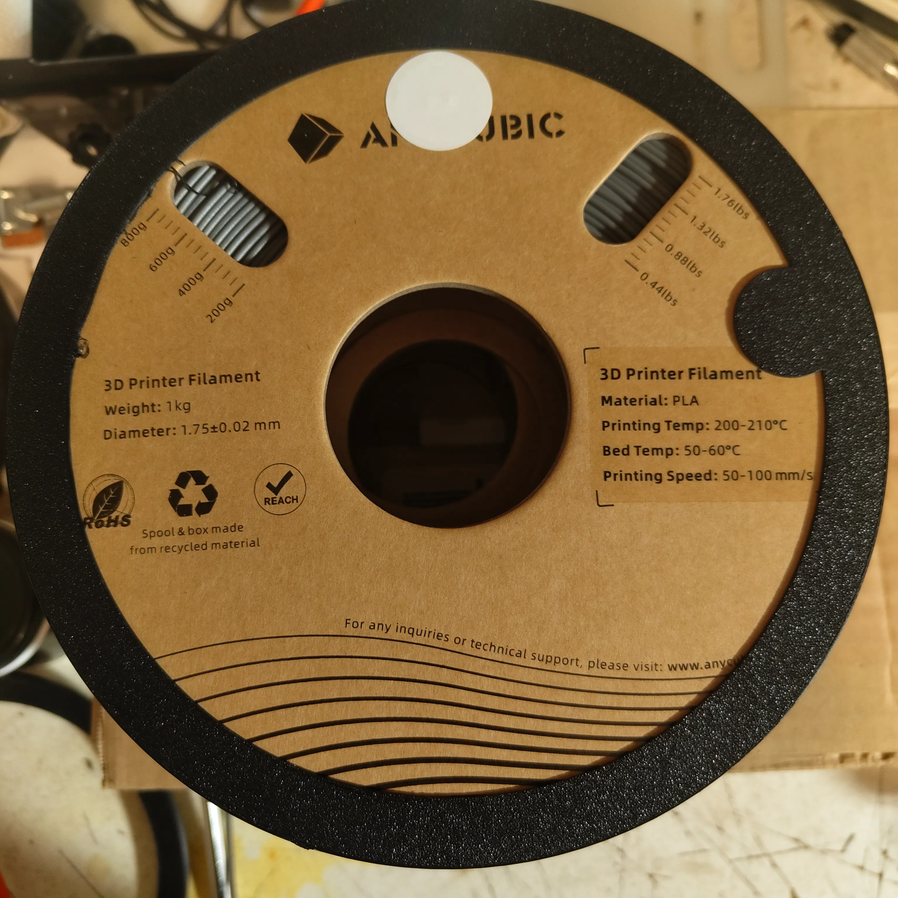 Anycubic Cardboard Spool CFS Adapter 196mm w/ RFID