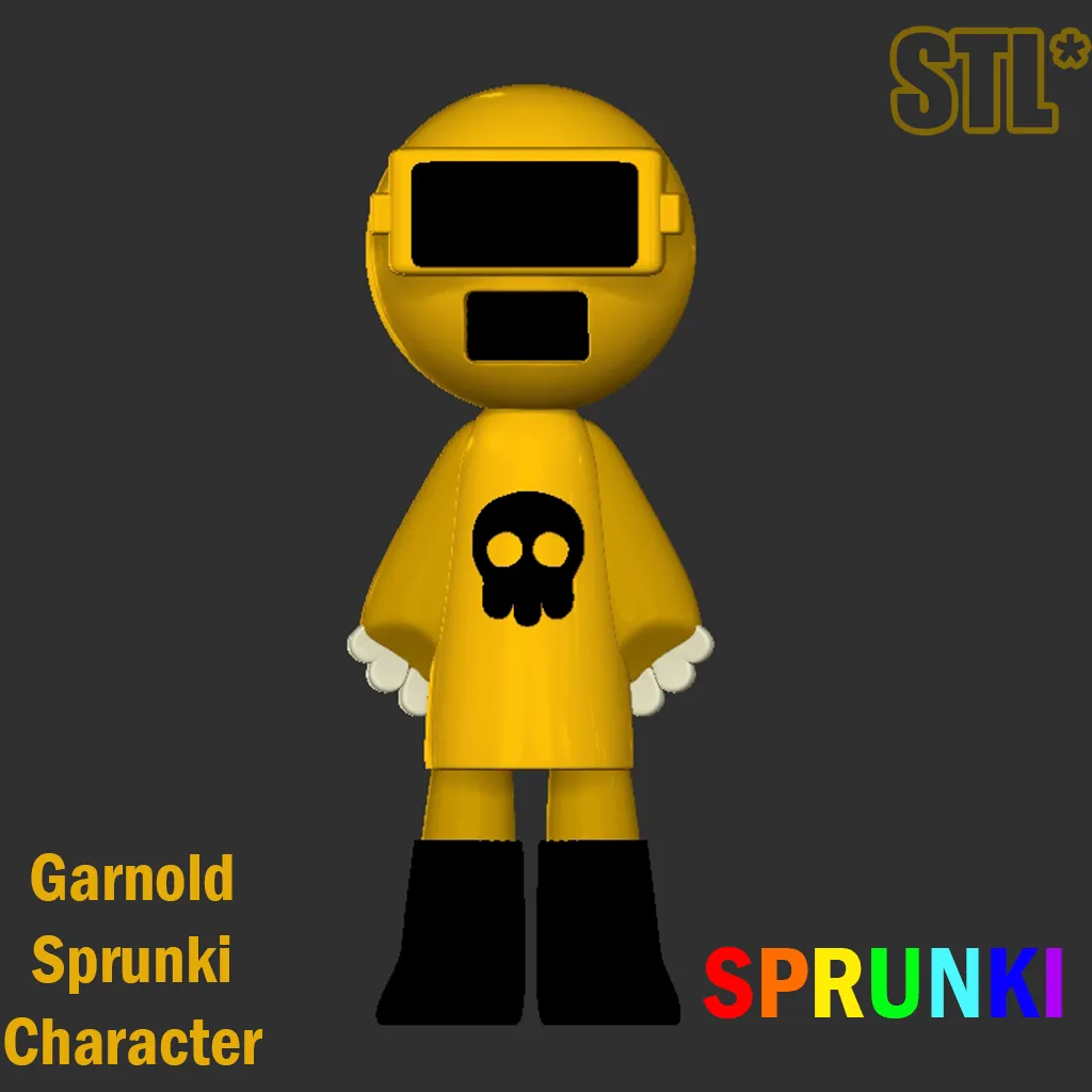 Garnold Gold STL file Sprunki Incredibox STL 3D Character