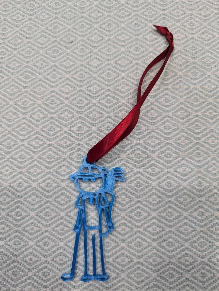 Ornamento natalizio del golfista