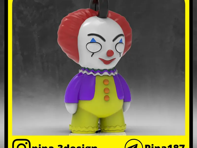 IT PENNYWISE KEYCHAIN