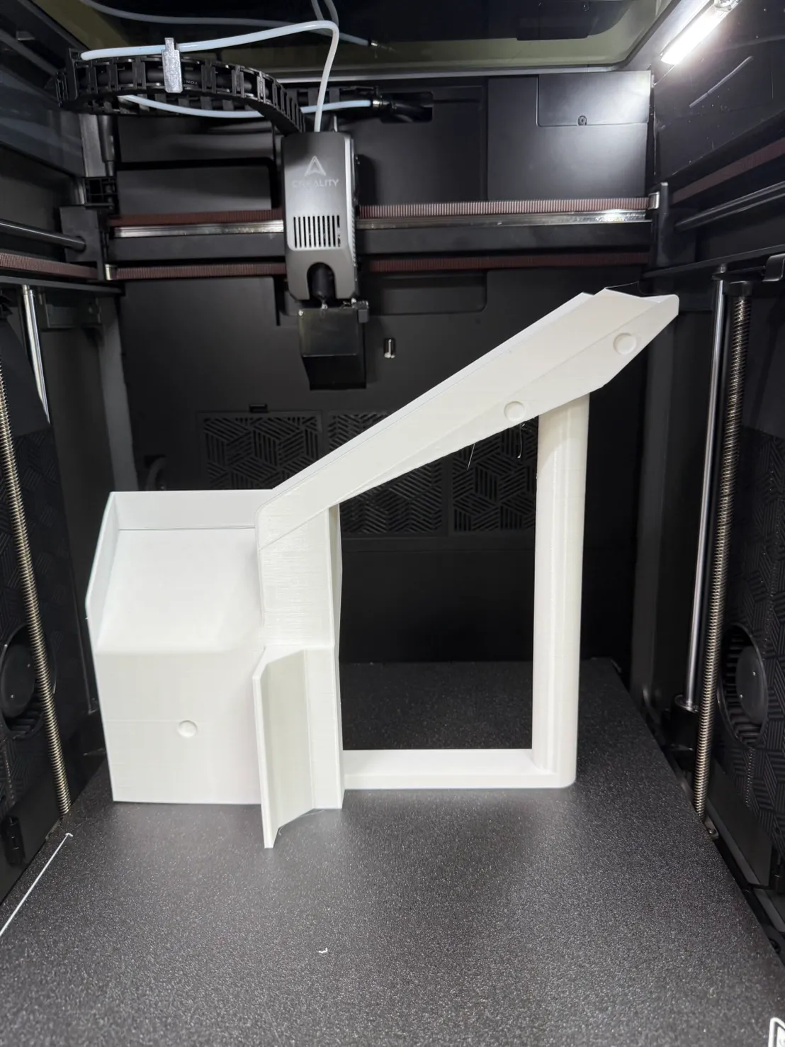 Creality K2 Plus Poop Slider !!! (Won't block the fan)
