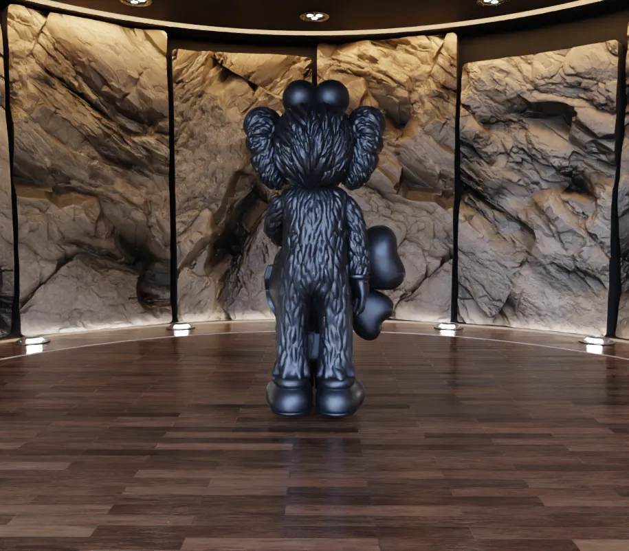 Kaws BFF x Bape Milo Fan Art Toy