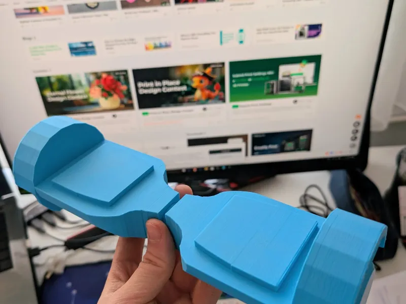 Hoverboard - Bewegliches 3D-Modell - in 2 Teilen