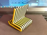 Smartphone stand _ Yellow Stripe-3