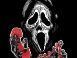Scream (Scary movie) Ghostface mask keychain-0