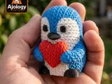 Knitted Cute Penguin – STL & 3MF Files for 3D Printing-1