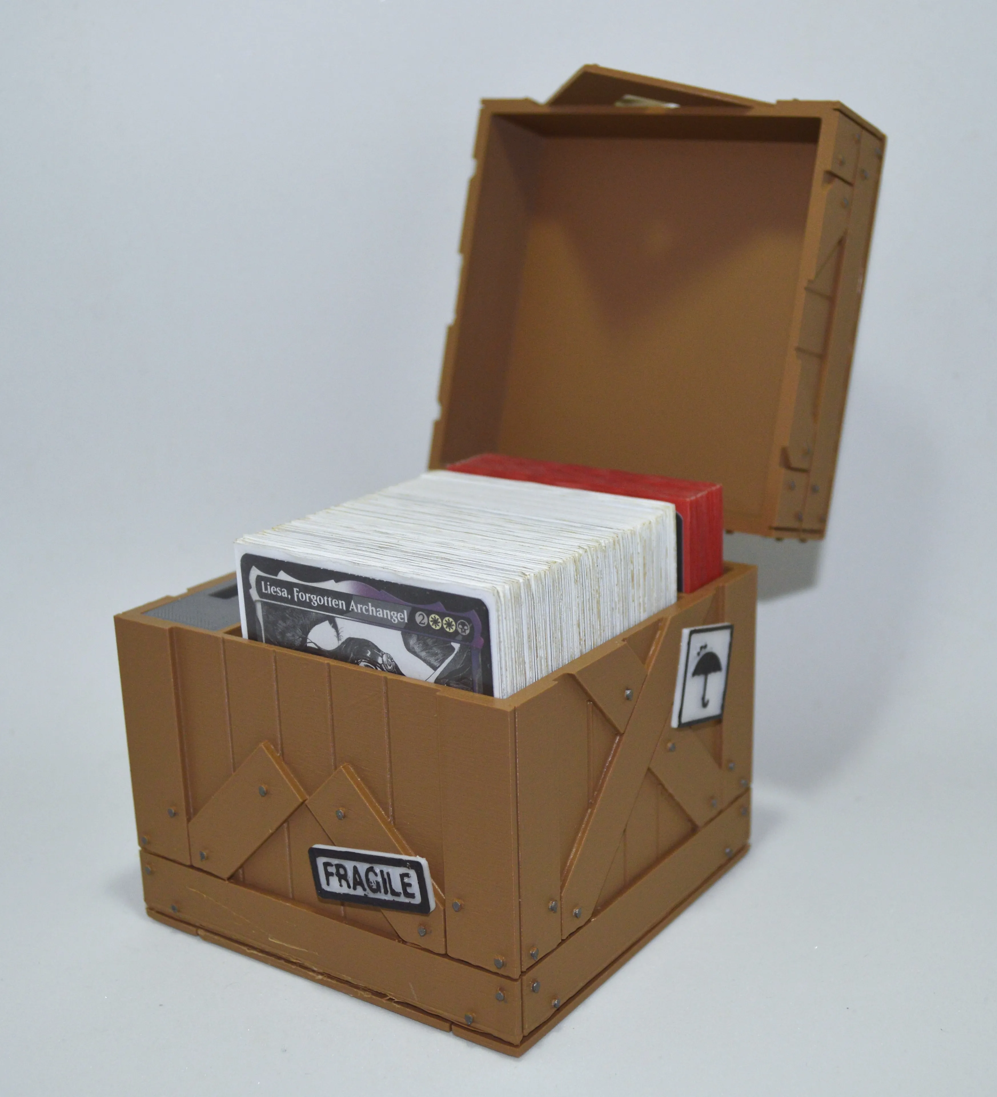 Boîte Rangement Cartes Magic 3000+ - Avec Séparateurs Colorés Et Supports - Gris