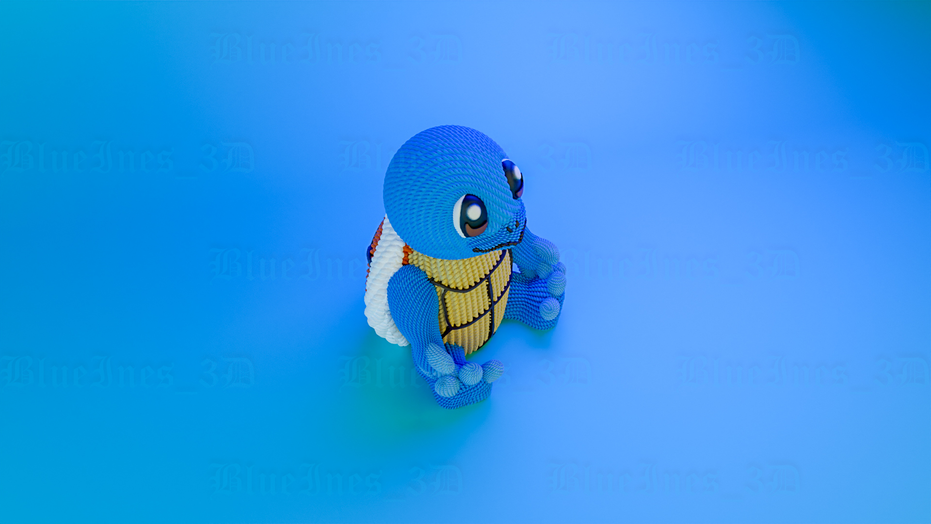 Crochet Knitted Squuuirtle...! | 3D models download | Creality Cloud