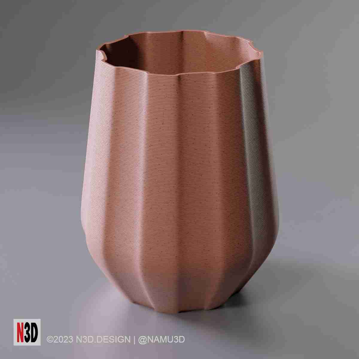 Vase 0020 A Cone vase 3D models download Creality Cloud