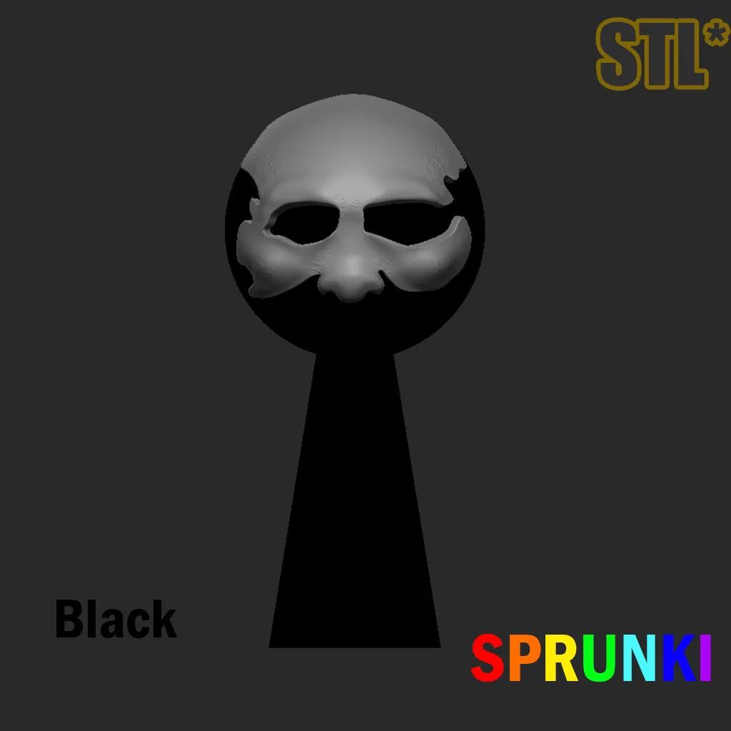 Sprunki Horror Black, Garnold,Sky,Simon Yellow, Durple Purpl