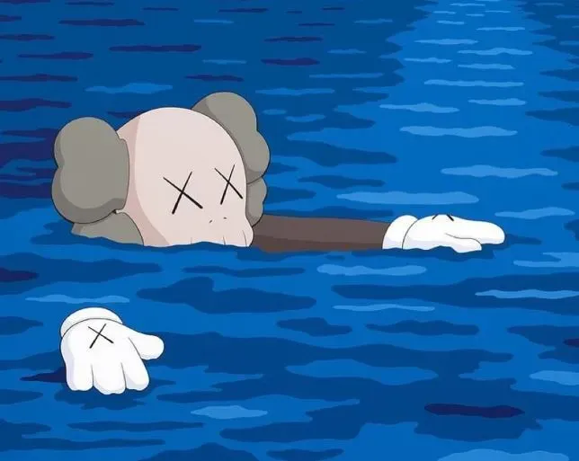 Kaws Tide Fan Art Toy